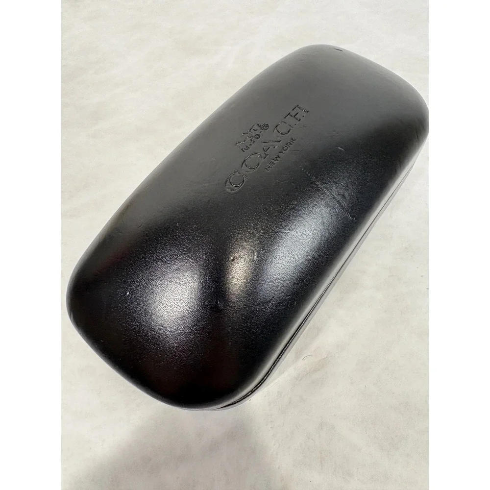 Coach New York Black Hard Clamshell Sunglasses Eyeglasses Case